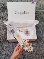 Christian Dior Lüks İthal Puantiye Desenli Terlik