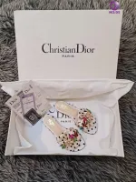 Christian Dior Lüks İthal Puantiye Desenli Terlik