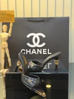 İthal Chanel Kadın Topuklu terlik