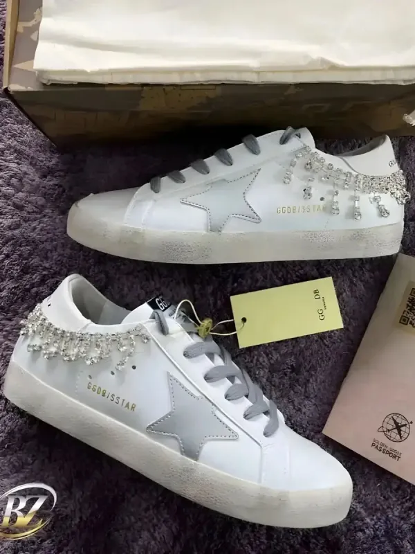 İthal Golden Goose Taş Aksesuarlı Kadın Sneakers