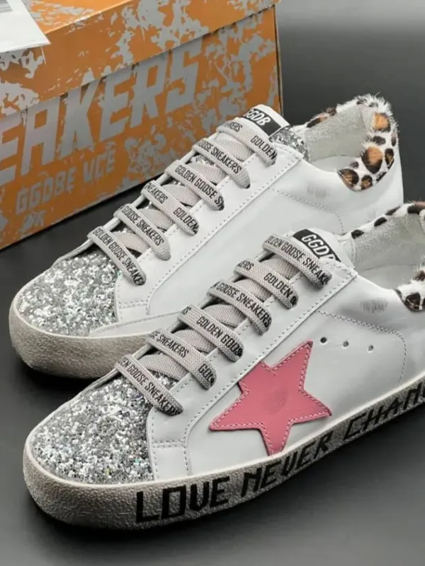 İthal Golden Goose Yıldız Detaylı Premium Kadın Sneaker