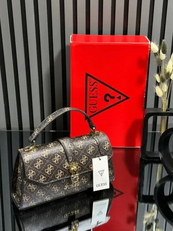 İthal Guess Monogram Kadın El & Omuz Çantası