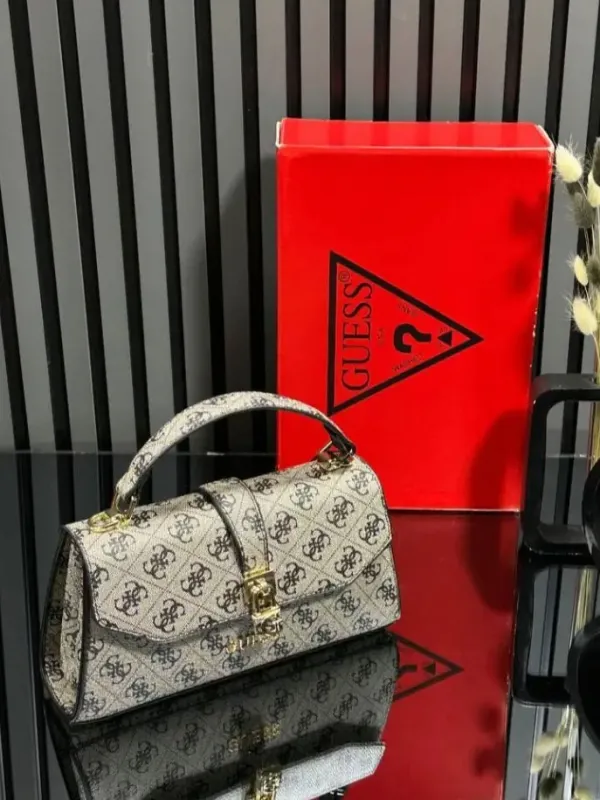 İthal Guess Monogram Kadın El & Omuz Çantası