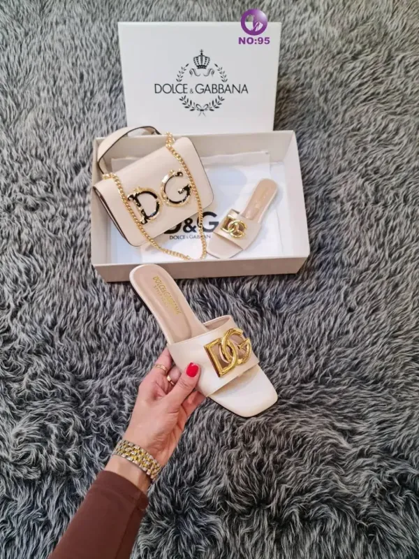 İthal Dolce Gabbana Kadın Çanta Terlik set