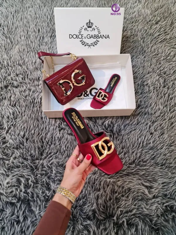 İthal Dolce Gabbana Kadın Çanta Terlik set